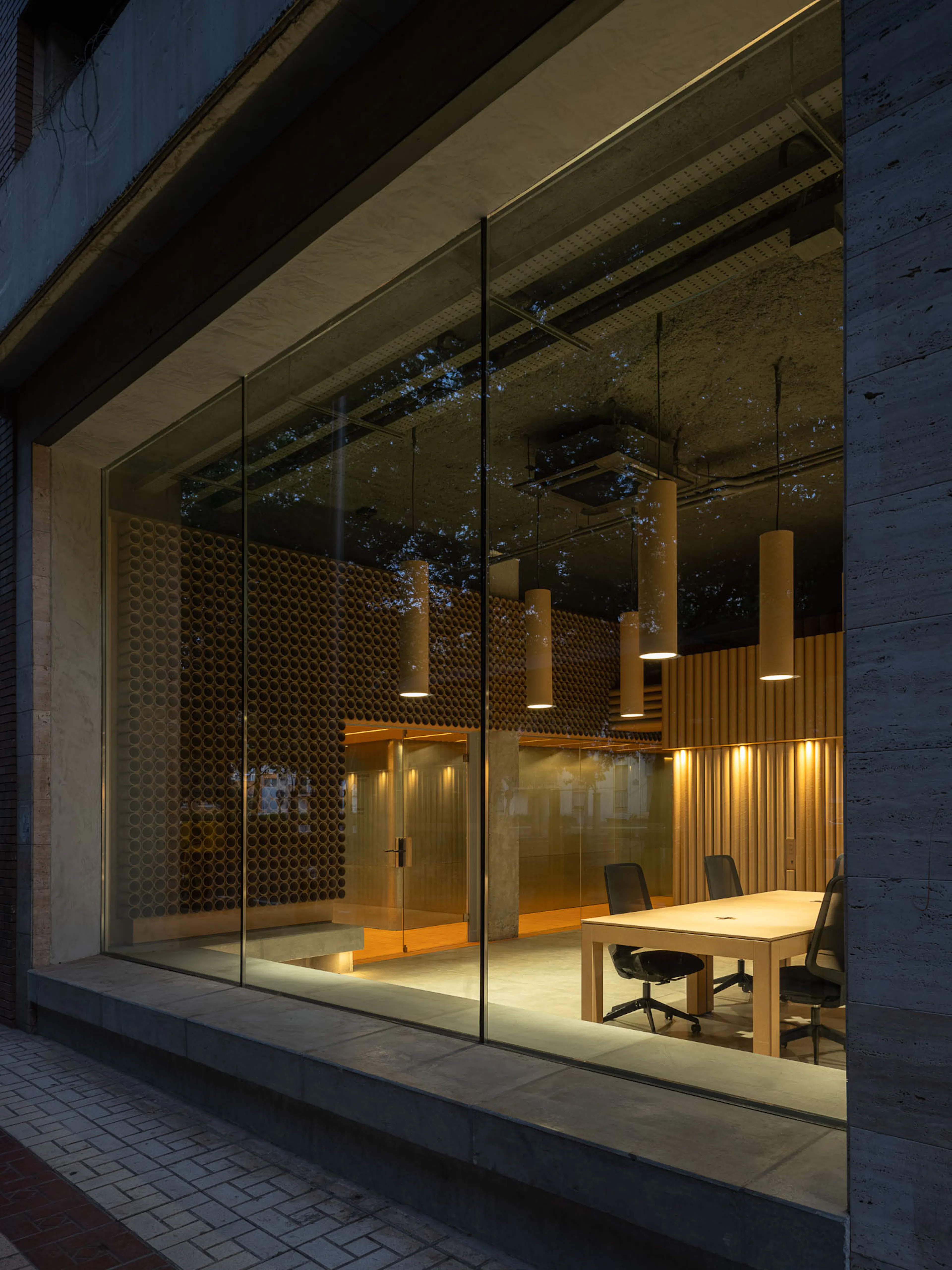 Red Cross on the Street. A Cardboard Office — 20