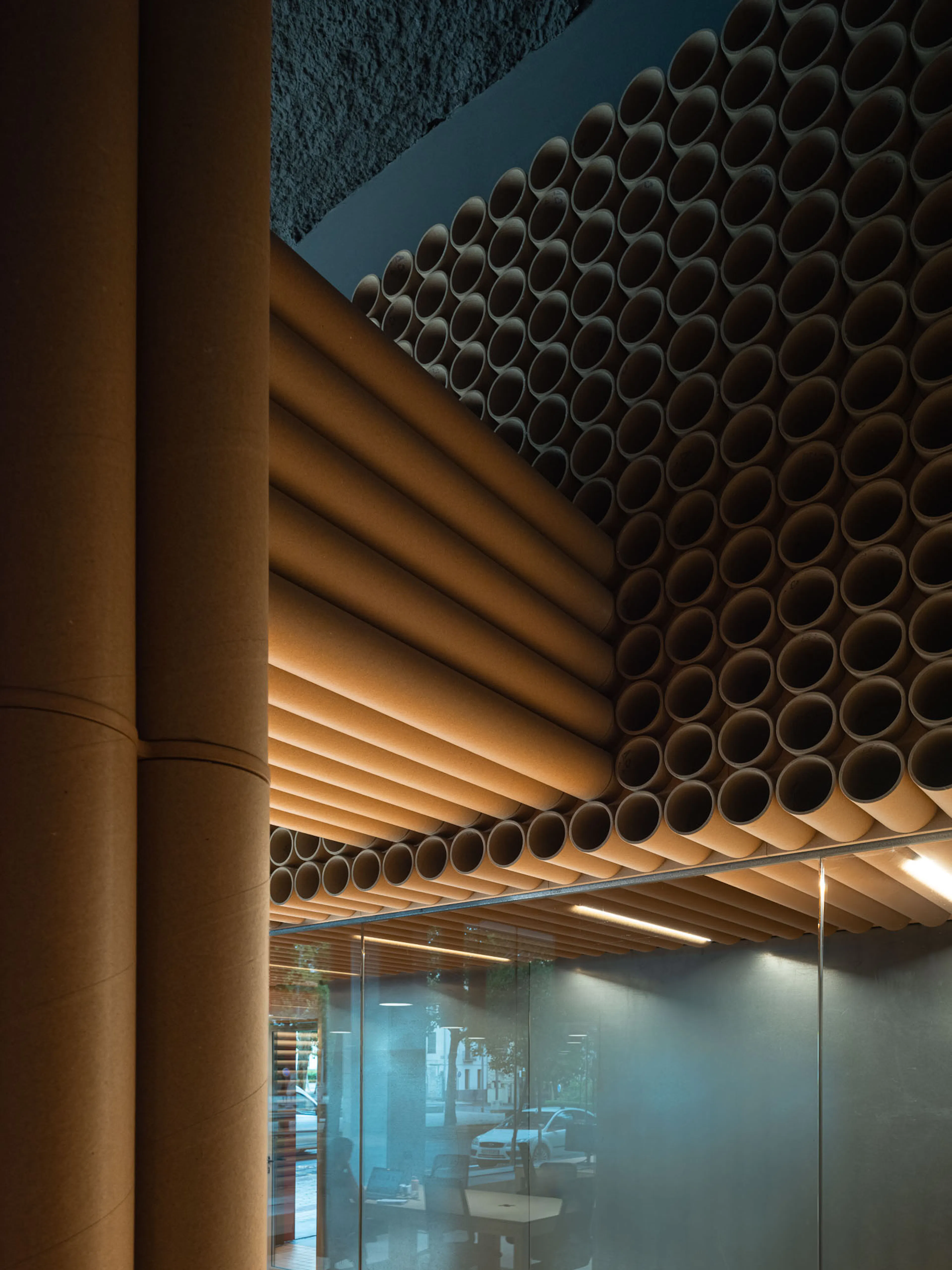 Red Cross on the Street. A Cardboard Office — 24