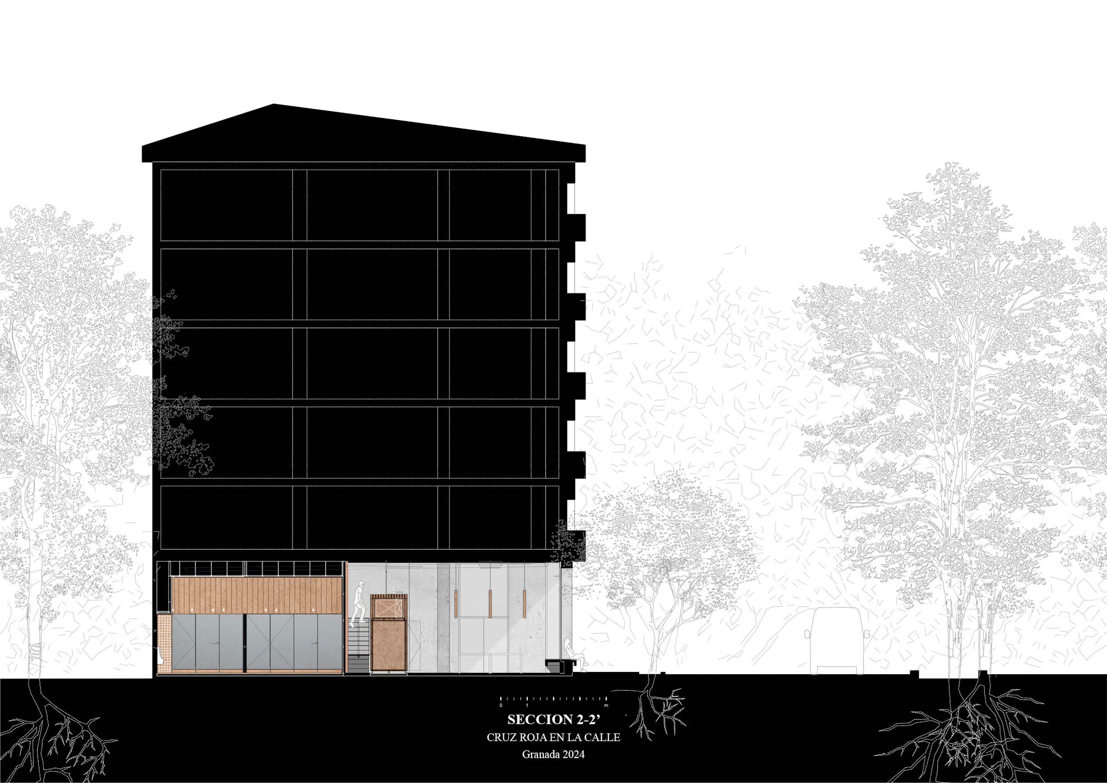 Red Cross on the Street. A Cardboard Office — 31