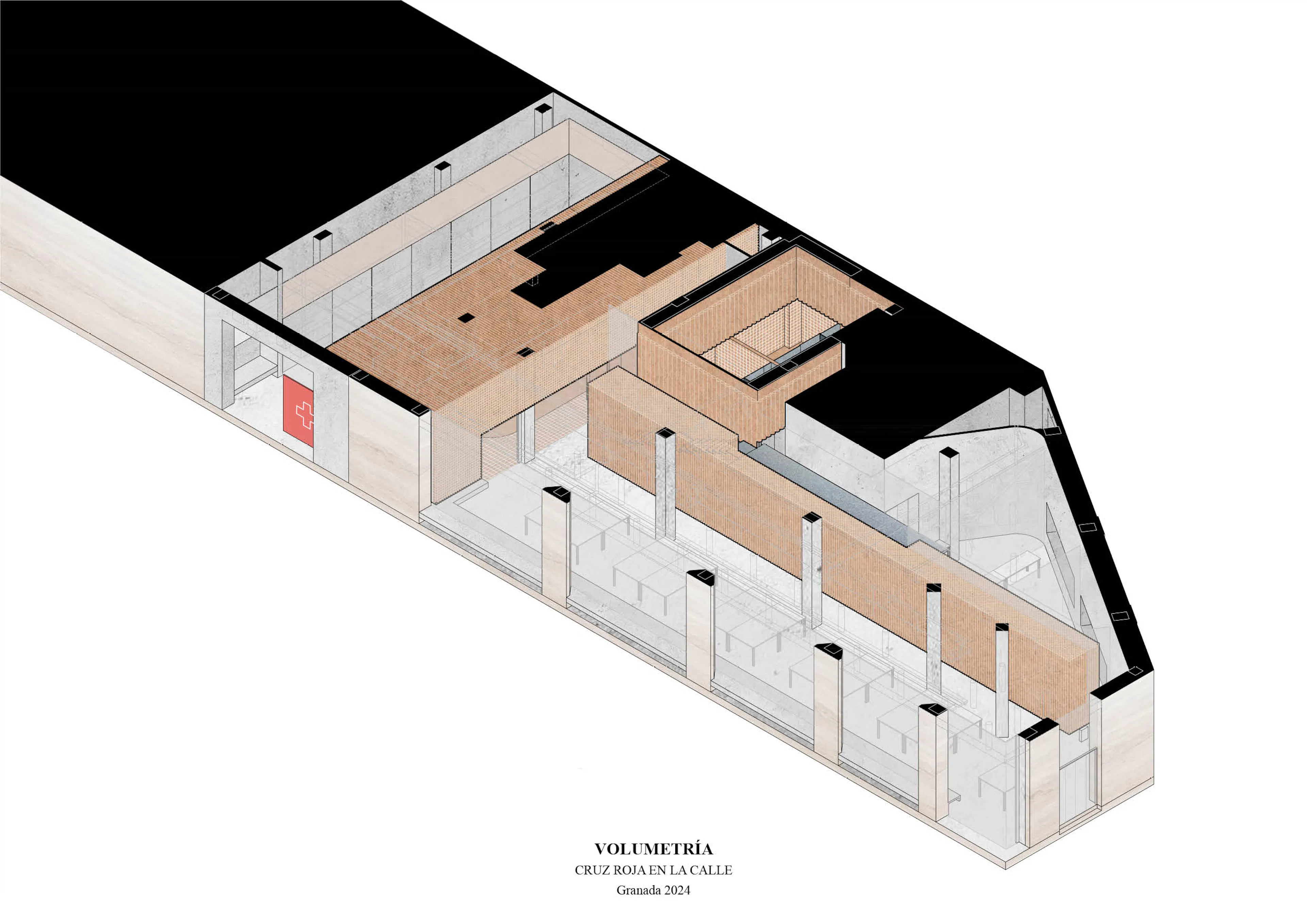 Red Cross on the Street. A Cardboard Office — 34