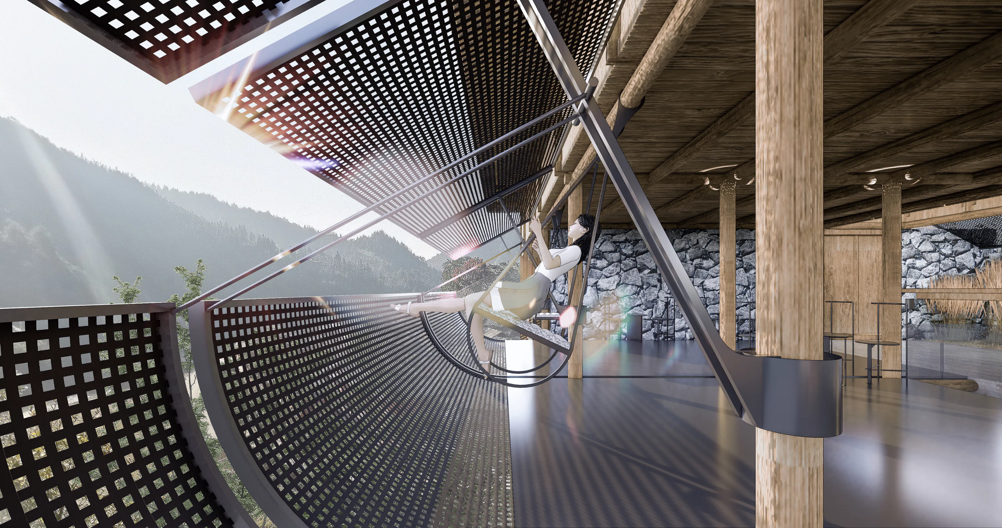 Sway in the Mountains: Miao Village Stilted Wooden House Hotel — 1