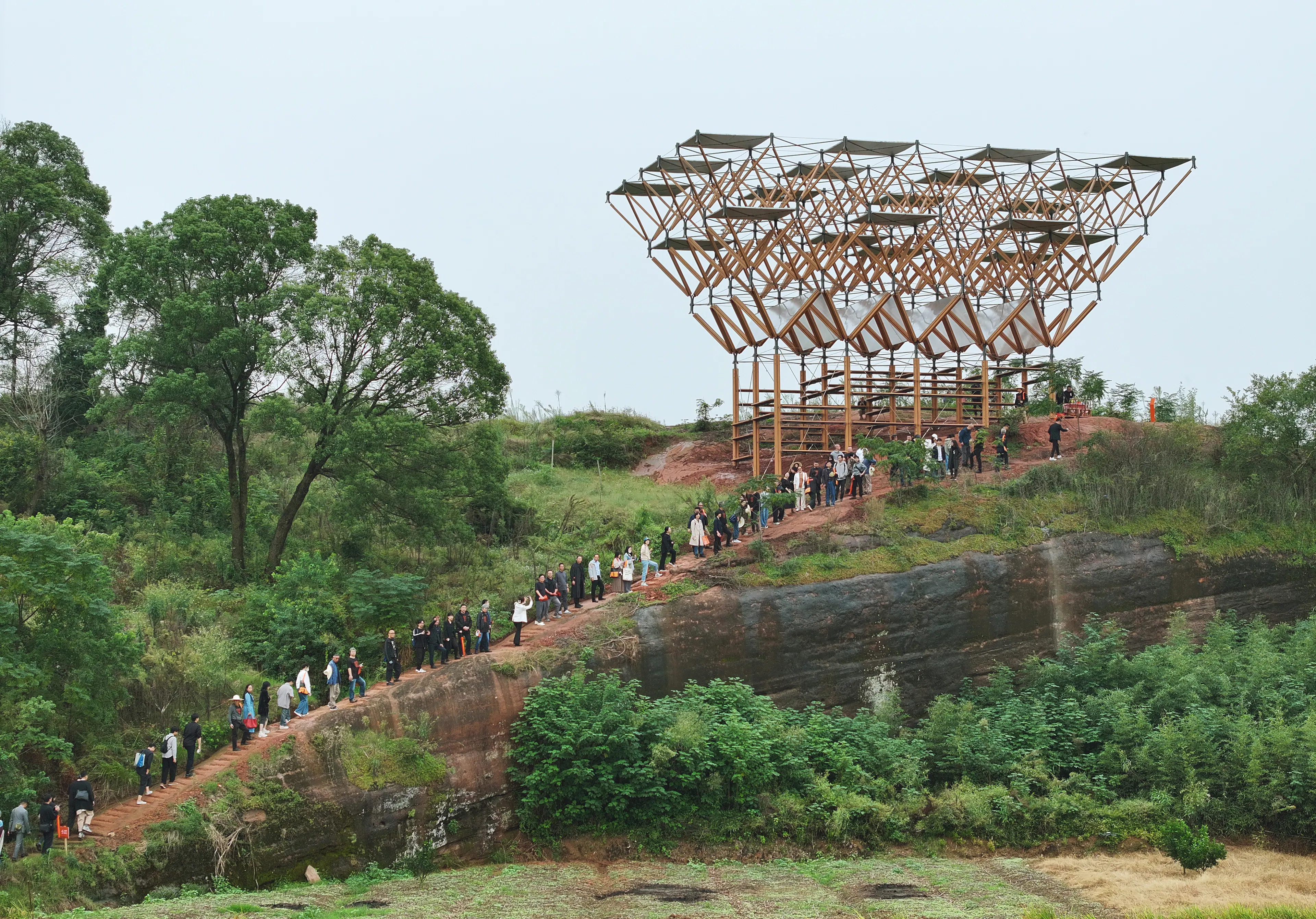 Sandstone Wood Pavilion