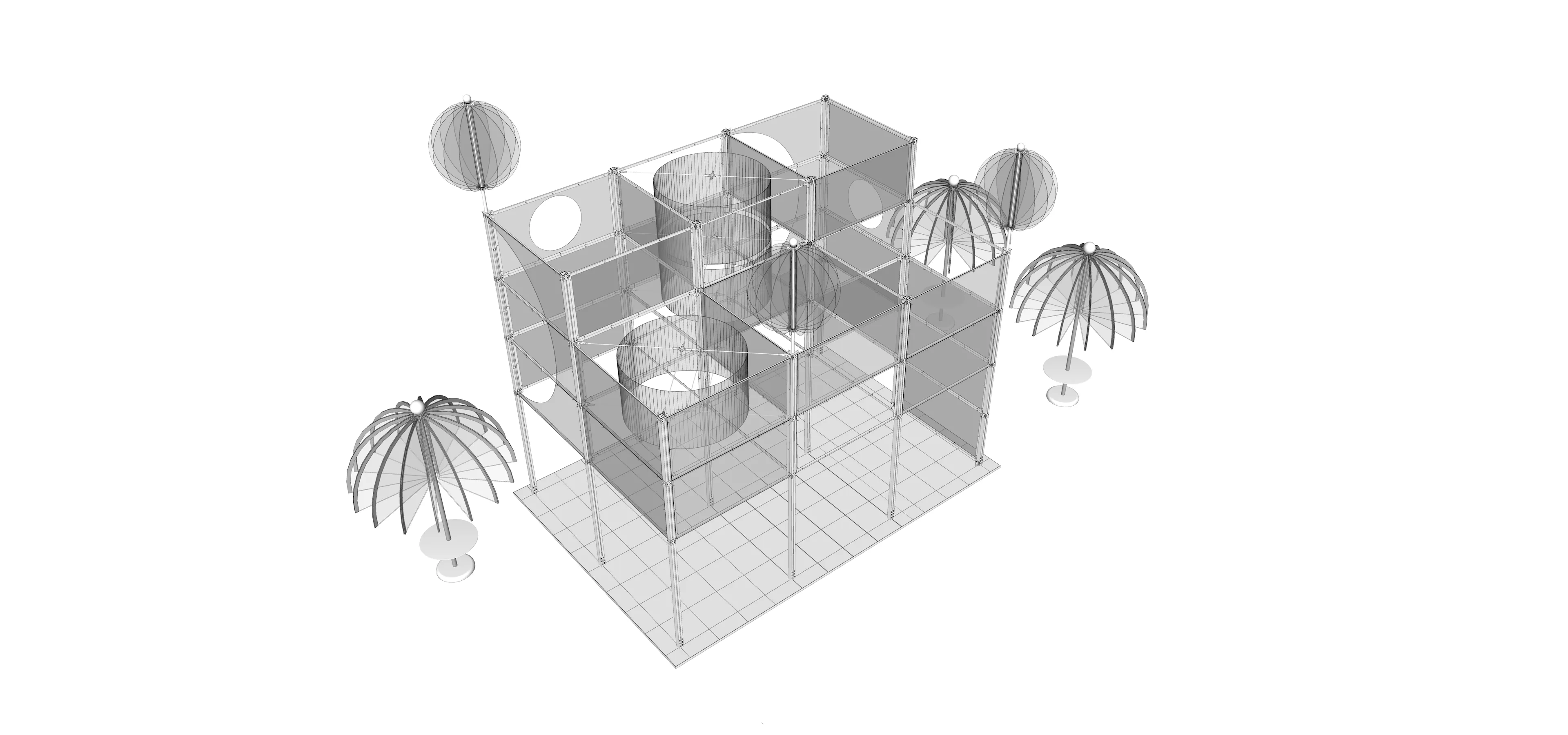 Design of kiosks and observation decks in Wuhan Tianhe Airport T2—Towards a light architecture — 26