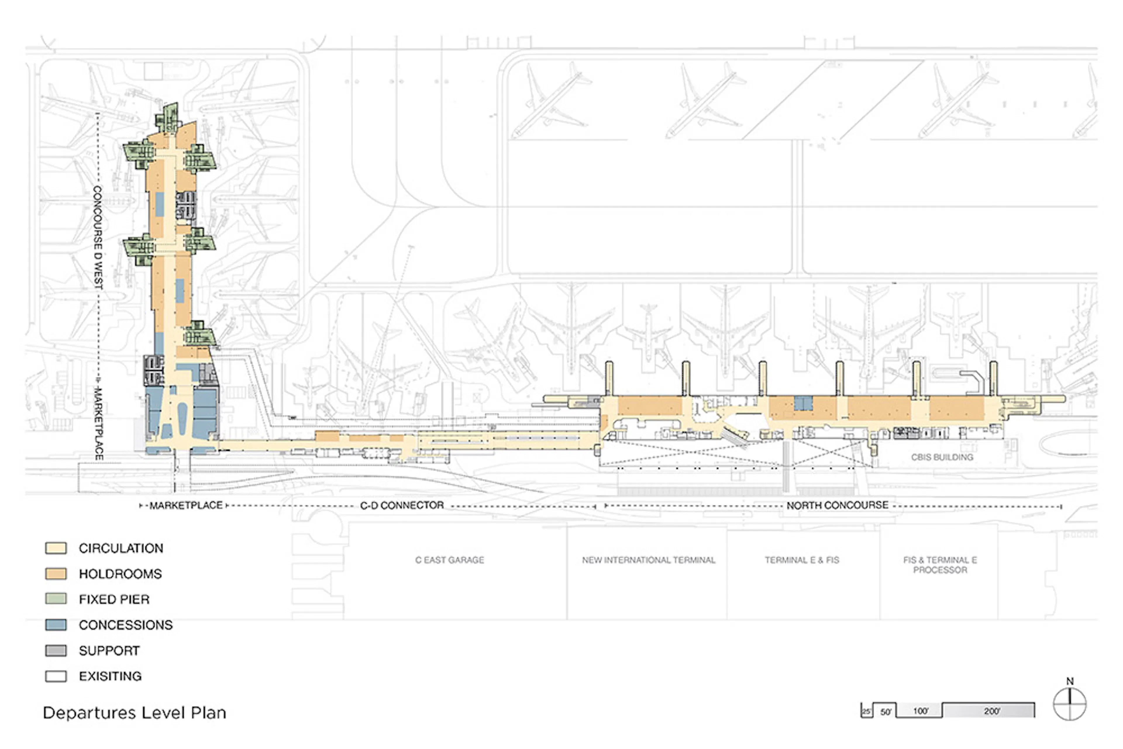 George Bush Intercontinental Airport, Mickey Leland International Terminal D — 3