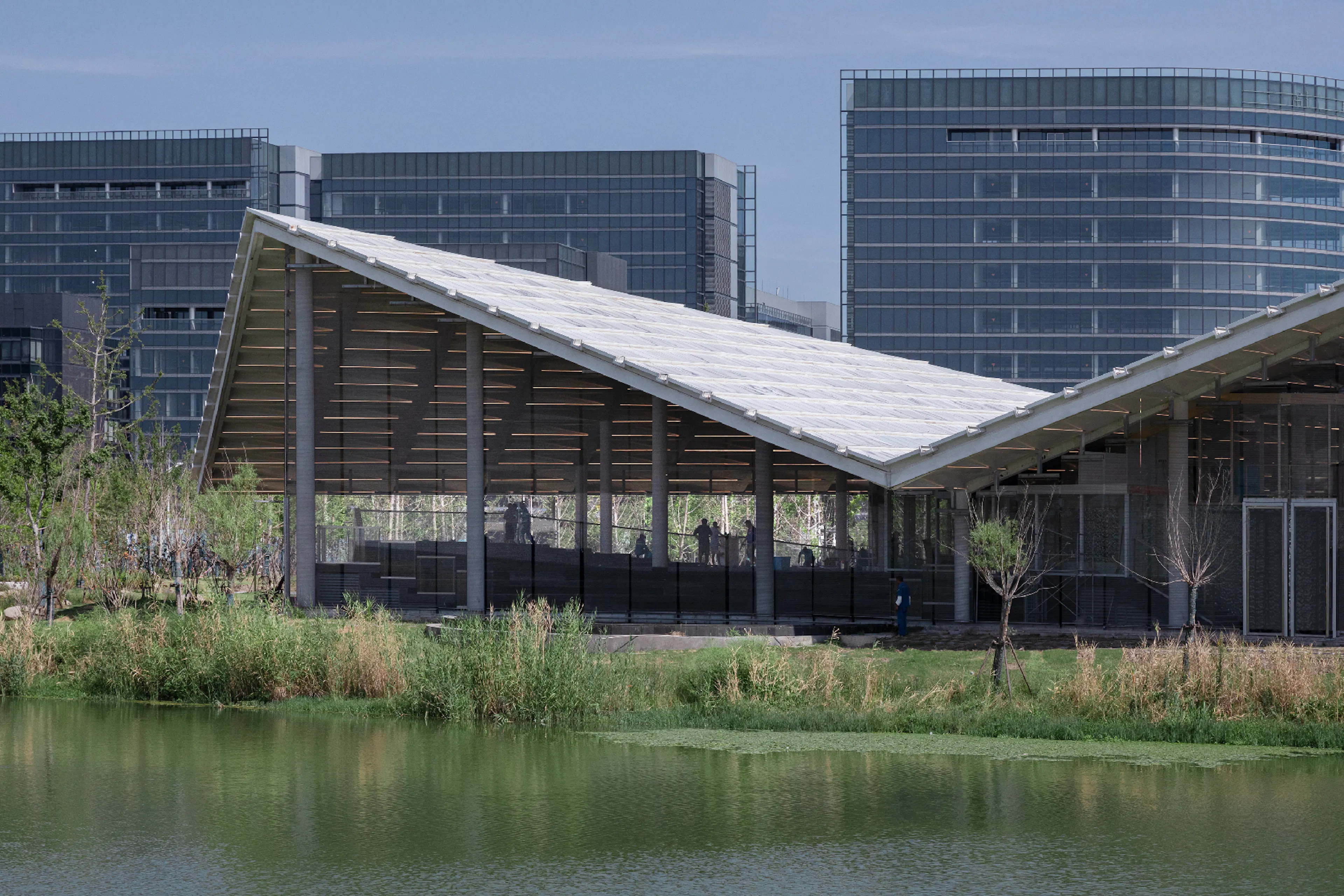 Zero-Carbon Origami Airplane— Shanghai Lin’gang Starry Sky Theme Park Visitor Service Center — 8