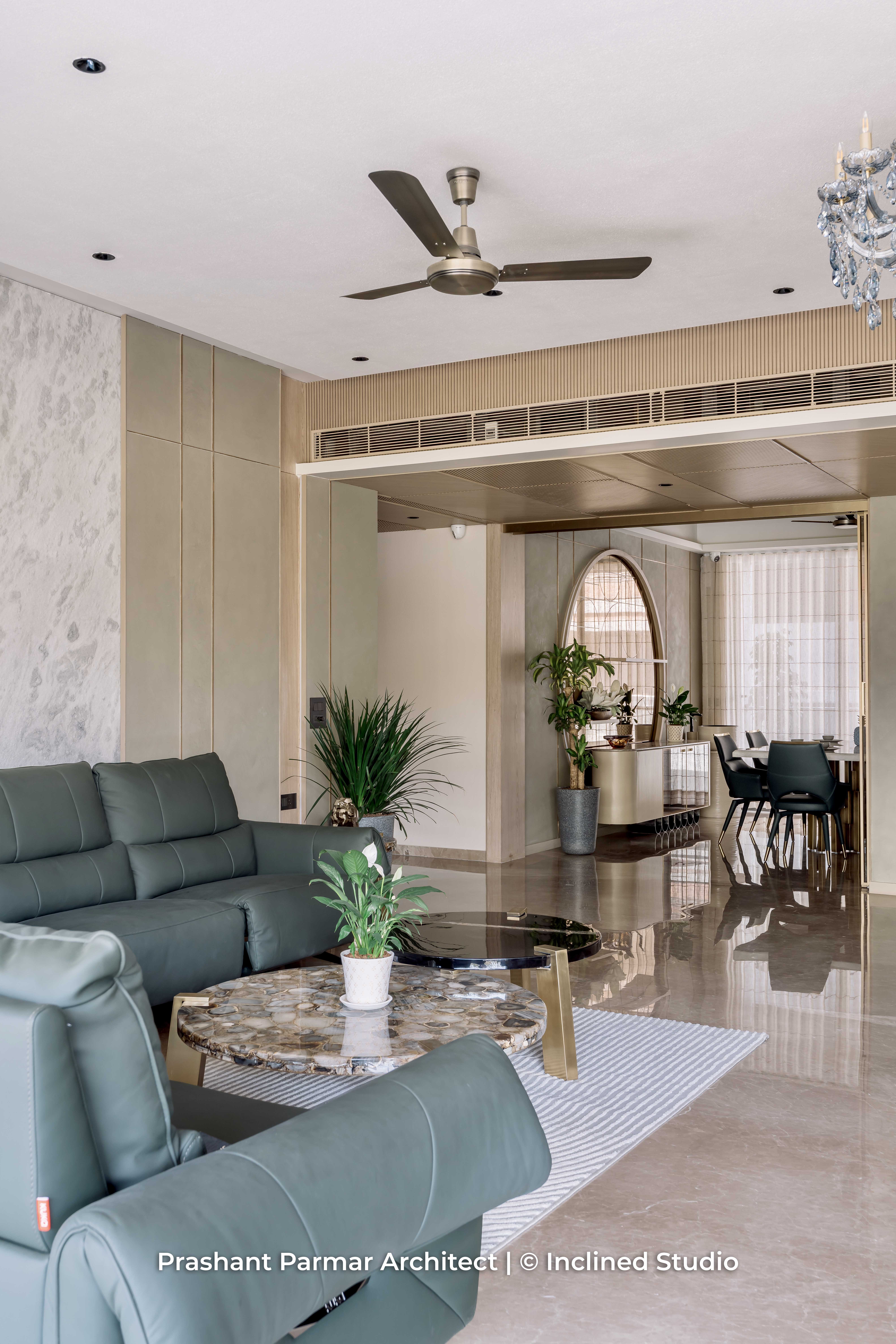 Graceful 5BHK Interiors at Viola Apartment by Prashant Parmar Architect ...