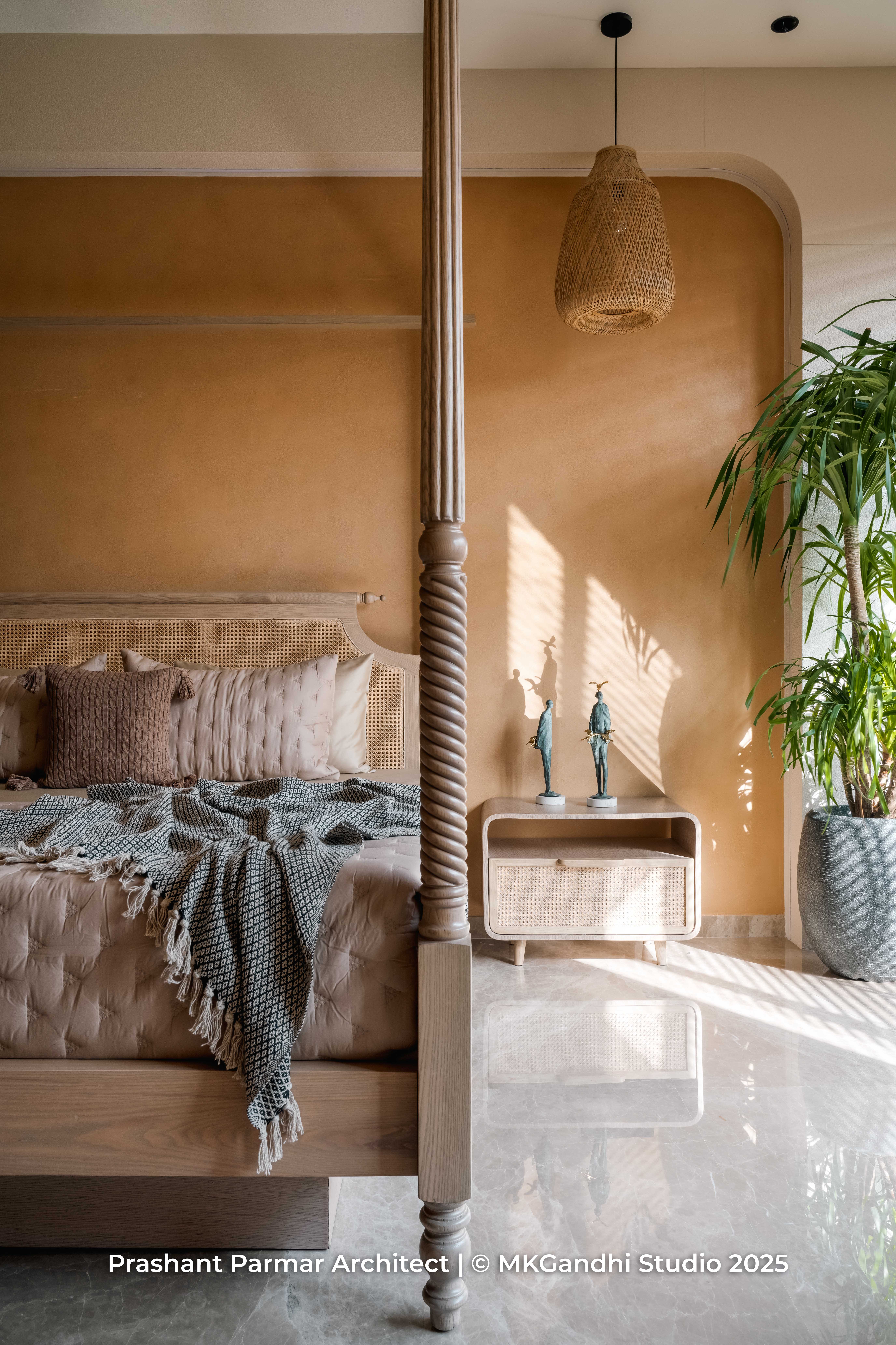 Graceful 5BHK Interiors at Viola Apartment by Prashant Parmar Architect ...