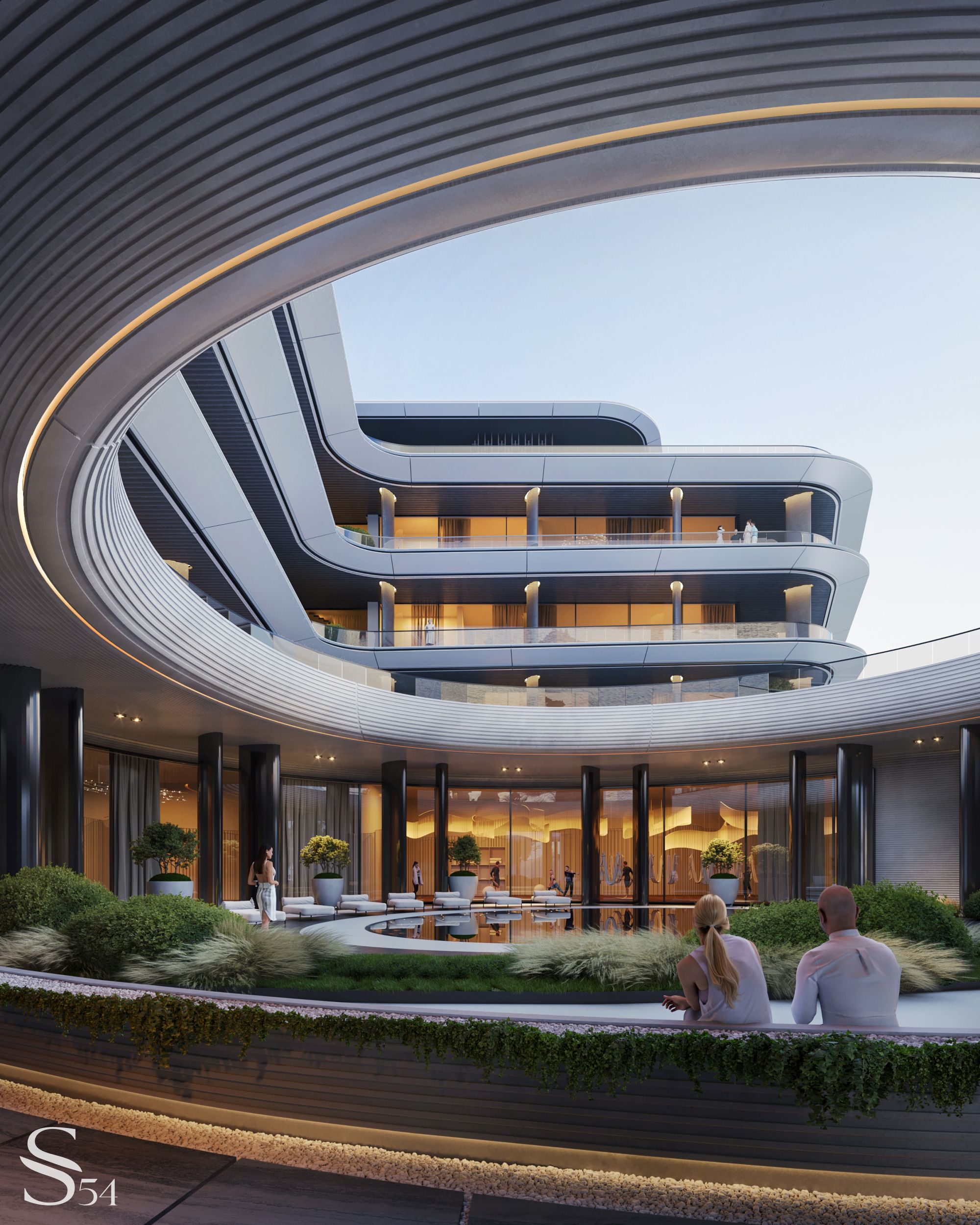 Project of a futuristic residential complex by Studia 54 - Architizer