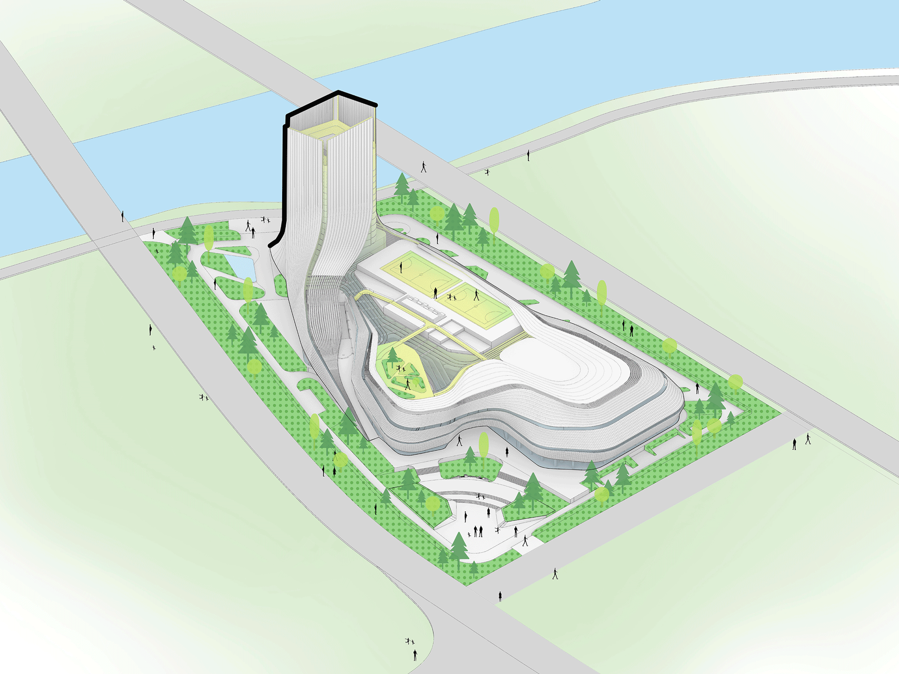 Idea 4371218: Xinchang Globular Center by line+ studio in Shaoxing ...