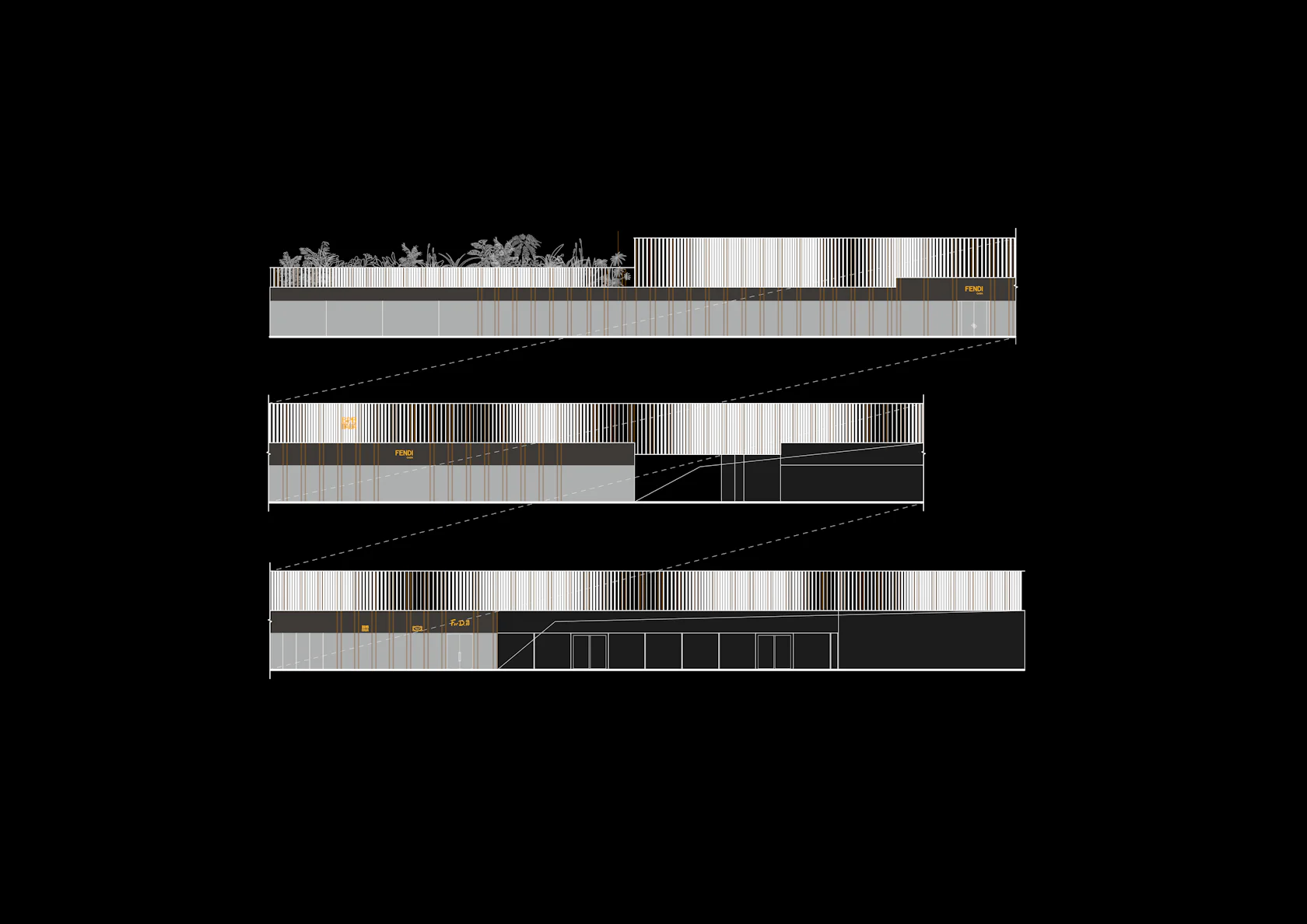 ForD Avenue Façade System Upgradation | Golden Curtain by say ...