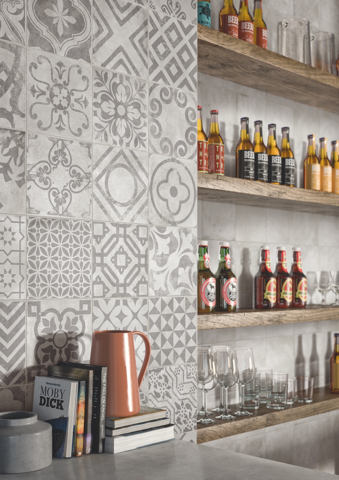 Opus: Casalgrande Padana porcelain stoneware with an ancient soul