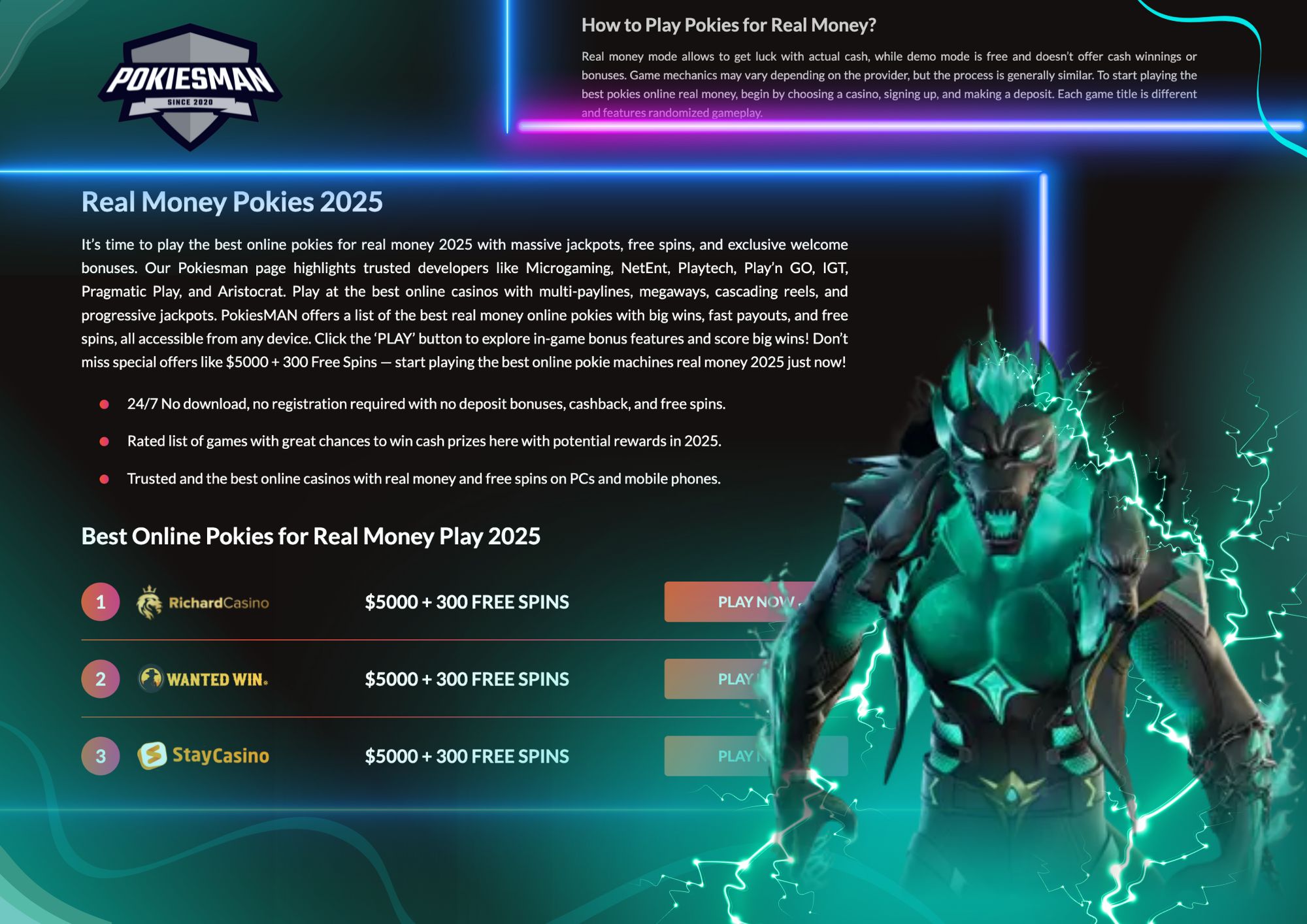 Real Money Pokies Guide – PokiesMAN