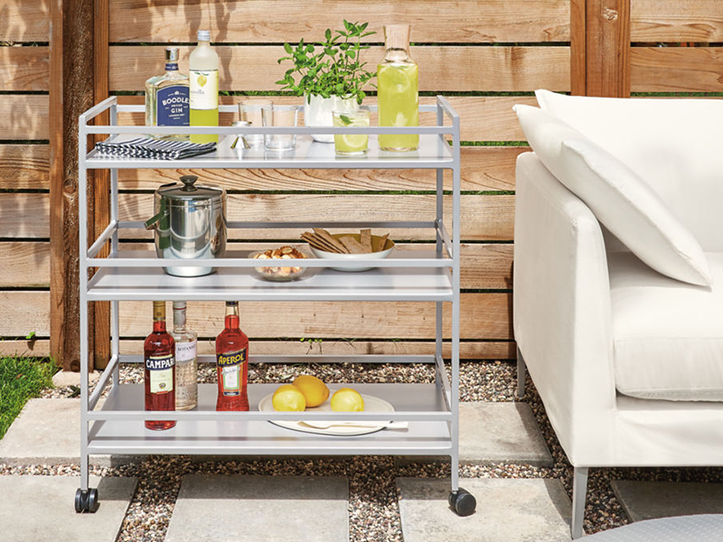 Slim Outdoor Bar Carts