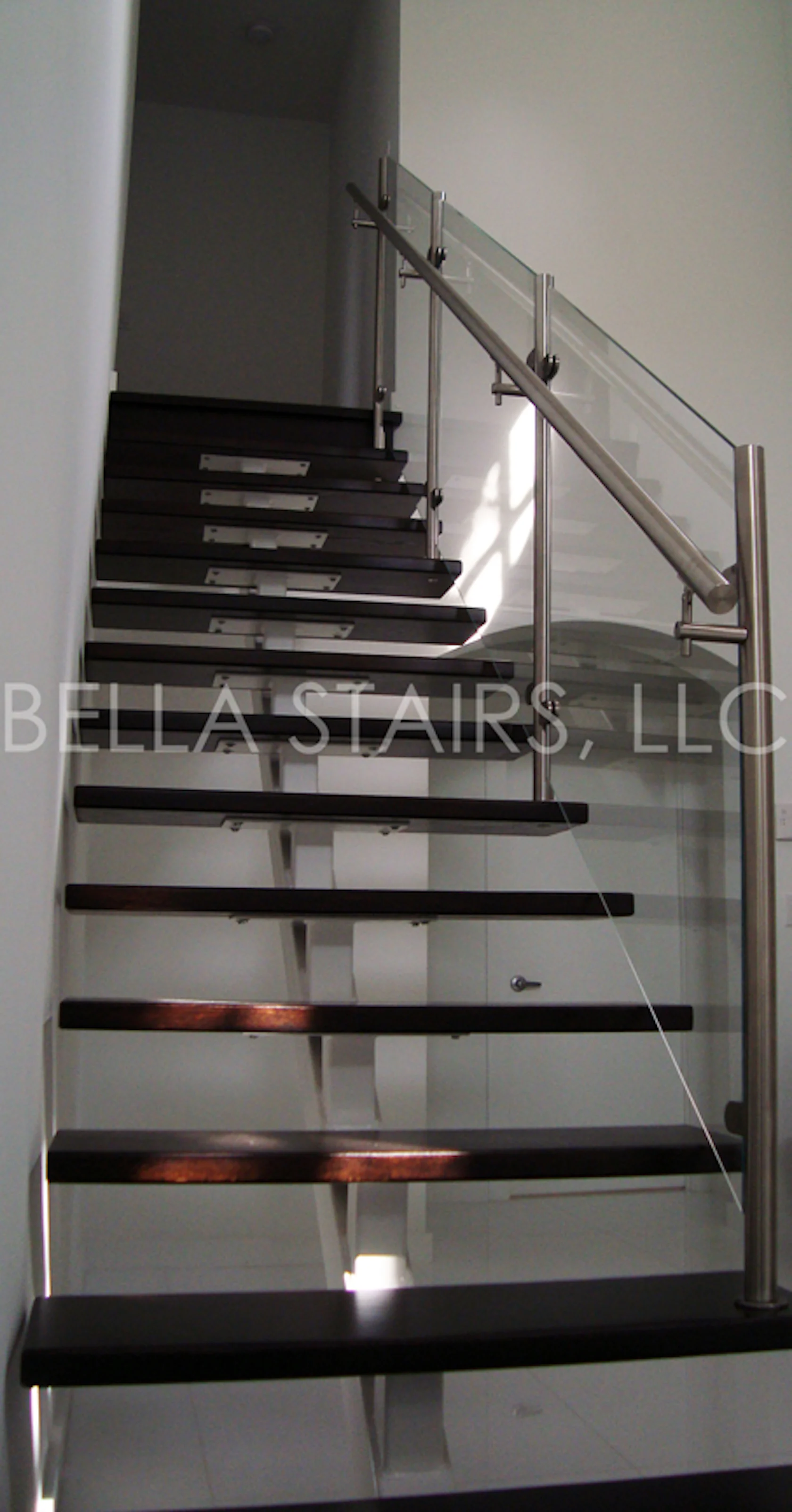 6610 Acacia Court - Custom Glass Railing by Bella Stairs - Architizer