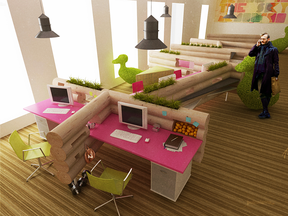 Фест мебель. Креативные школьные кабинеты. Фото игрушечного офиса. Мебель фест. Лачуга офисная розовая.