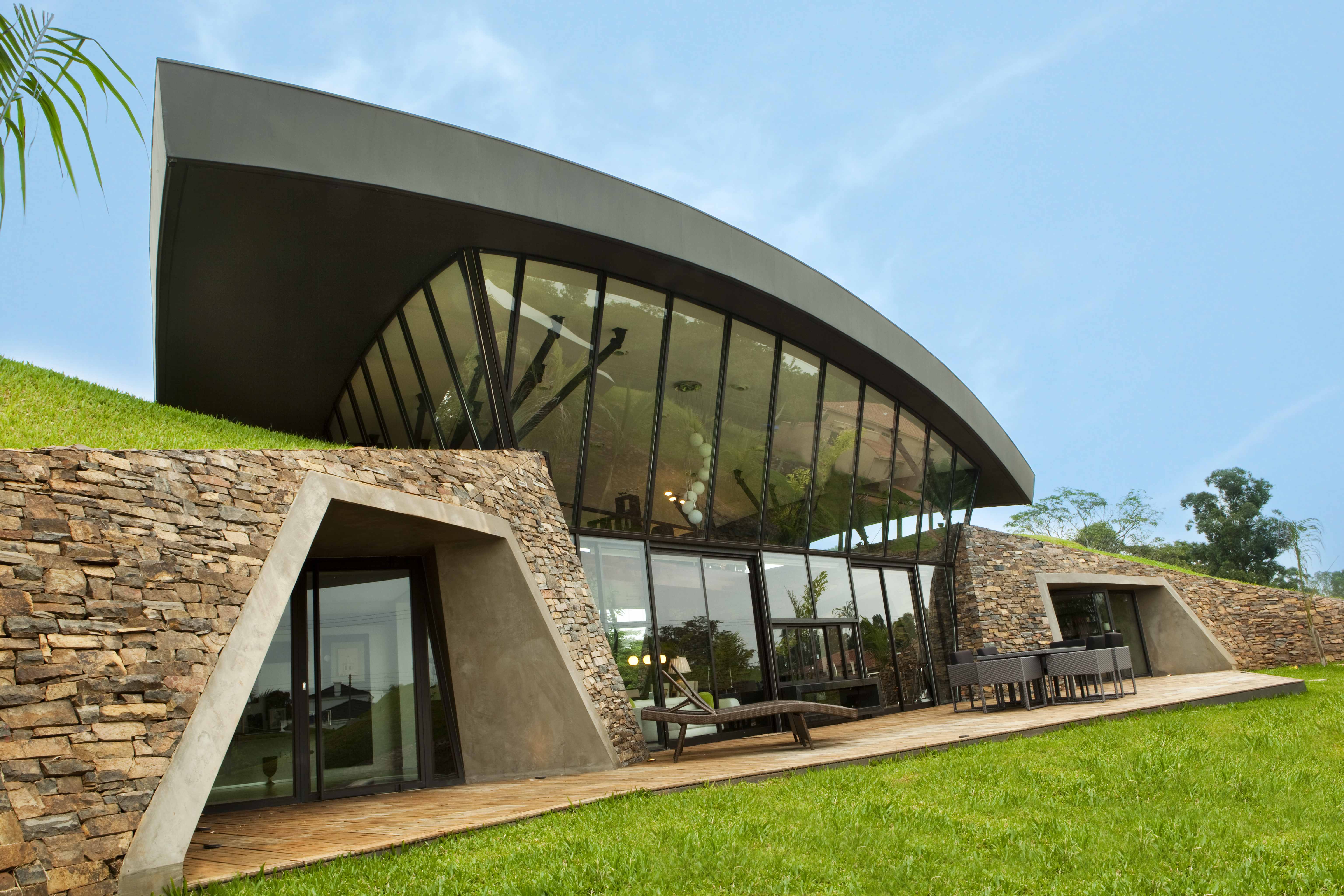 Architecture houses. Биоклиматический дом в Парагвае. Компактный ЭКОДОМ В Южной Африке.