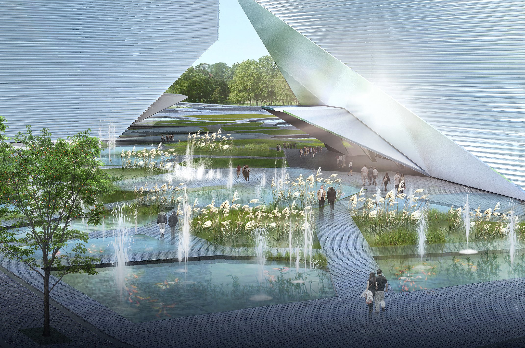 Blending the Organic Landscape - Architizer : The amazing image capturing a gorgeous scenery. Its colors are just striking and mix perfectly. Its arrangement looks fantastic, with its details are also highly defined.