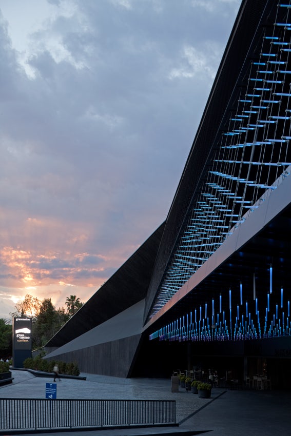 Detail lighting facade Gran Casino Costa Brava - © b720 Fermín Vázquez Arquitectos