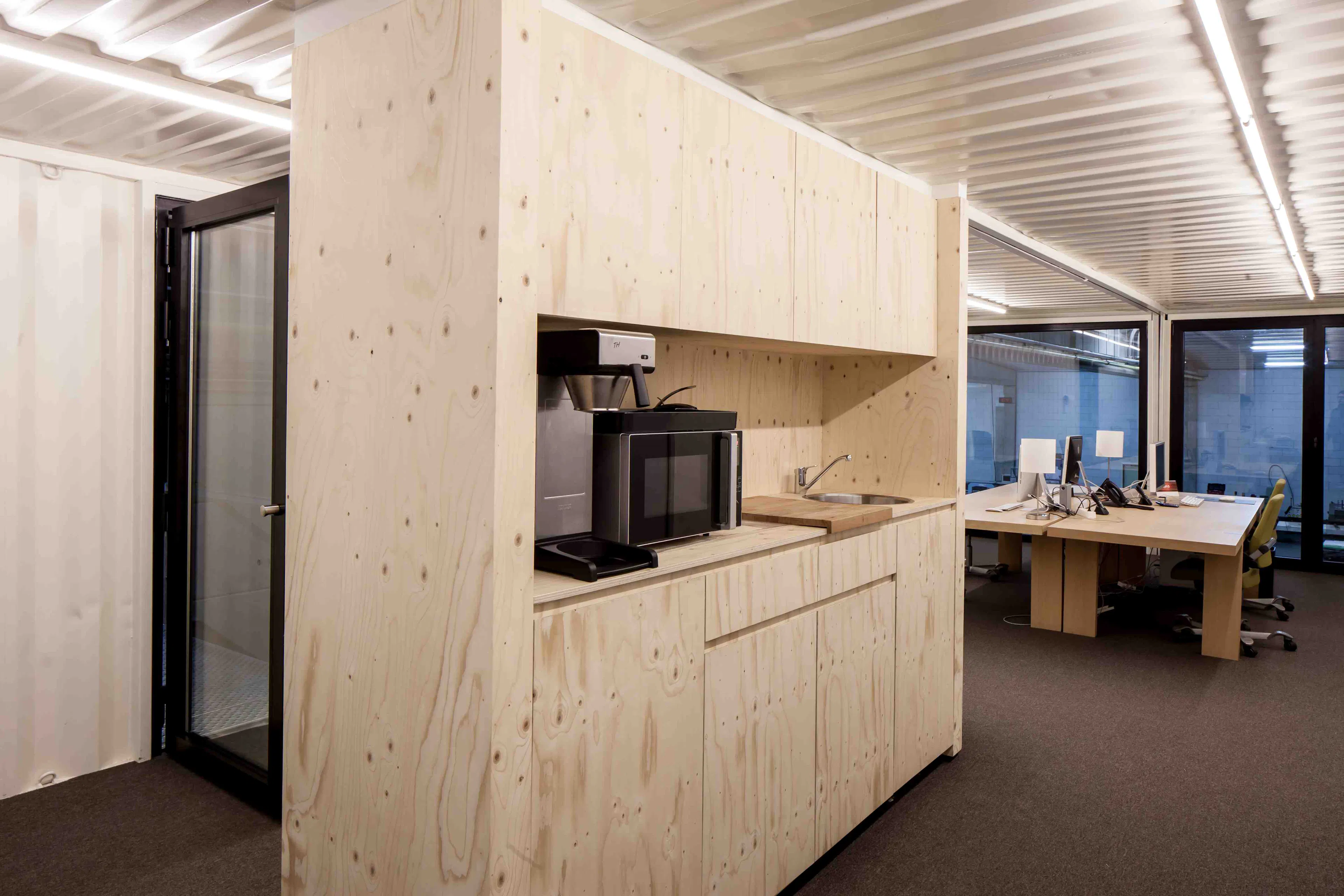 Office with Shipping Containers — 13