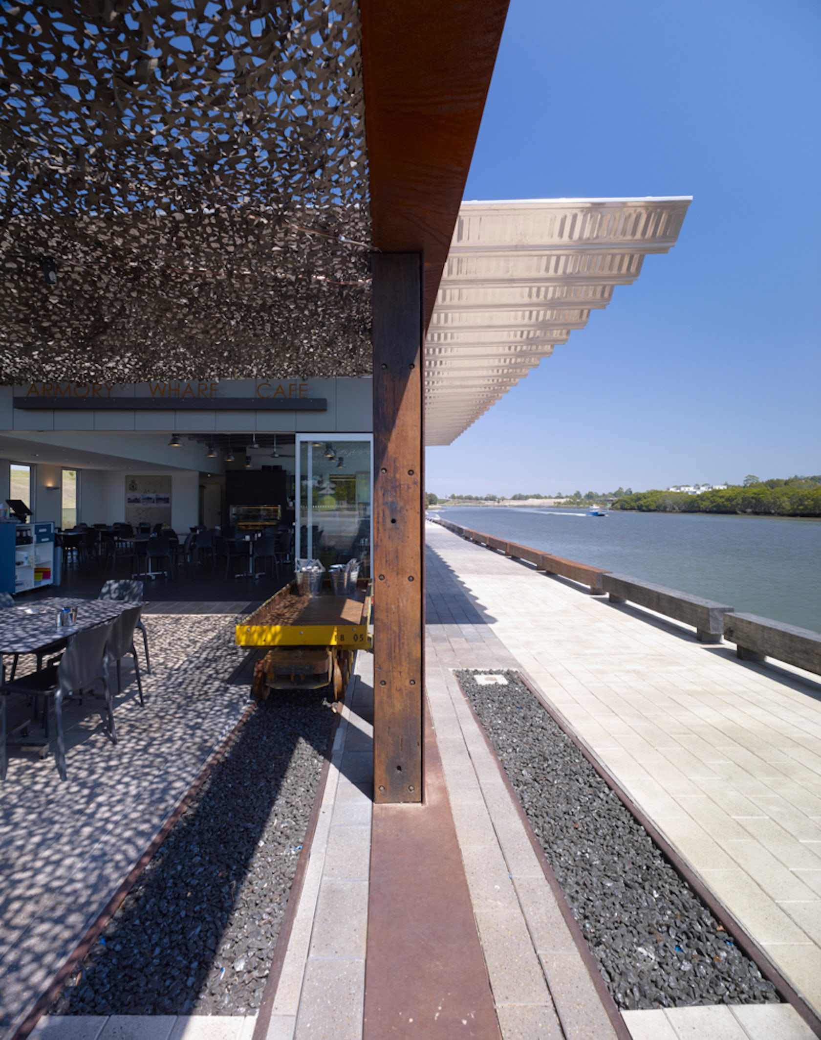 Armory Wharf Cafe By Lahznimmo Architects Architizer Armory Wharf Cafe By Lahznimmo Architects Architizer