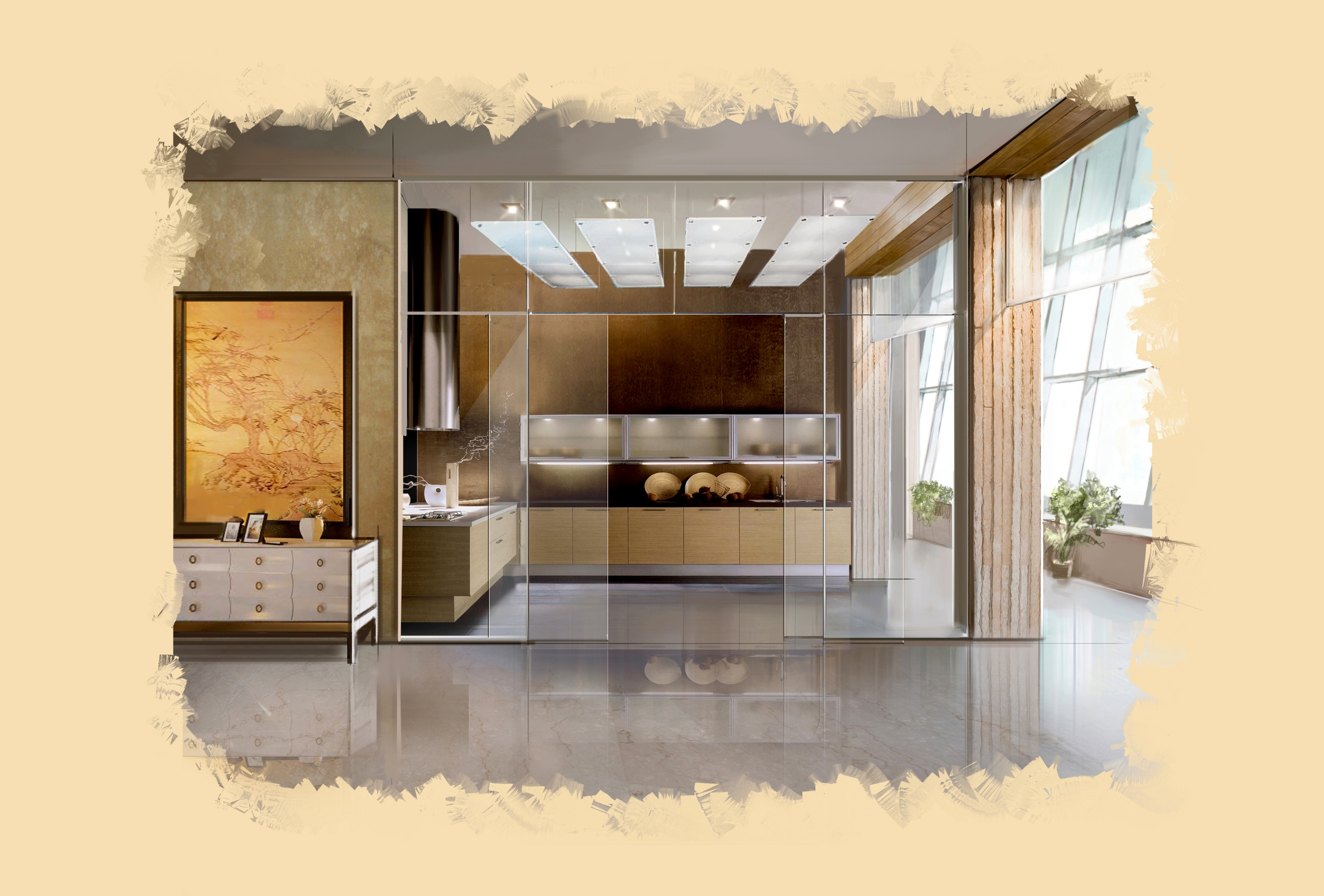 Interior of Duplex Penthouse - Architizer