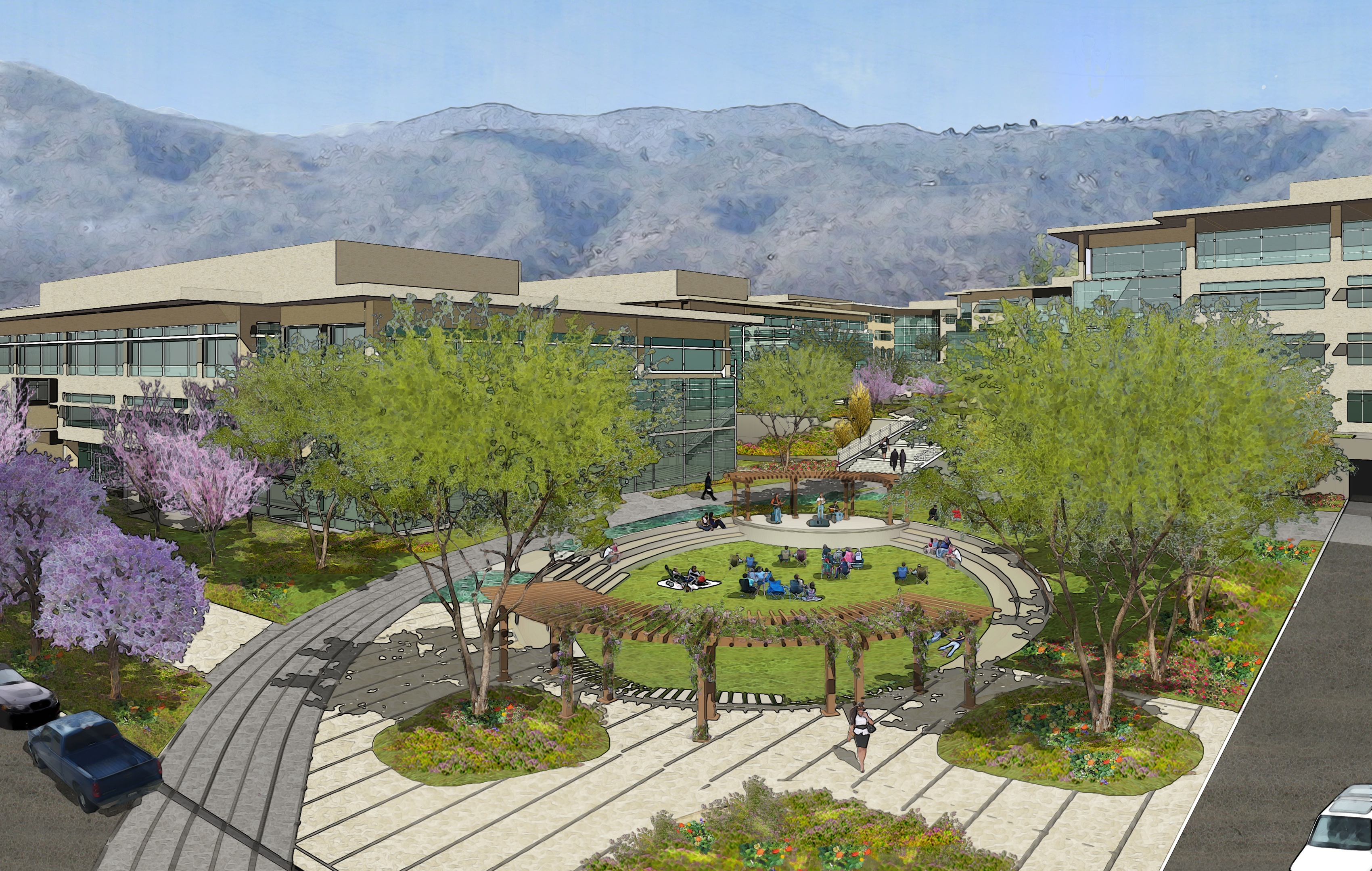 Valley Fair Parking Deck & Lobby Schematic Design by Ronald Frink