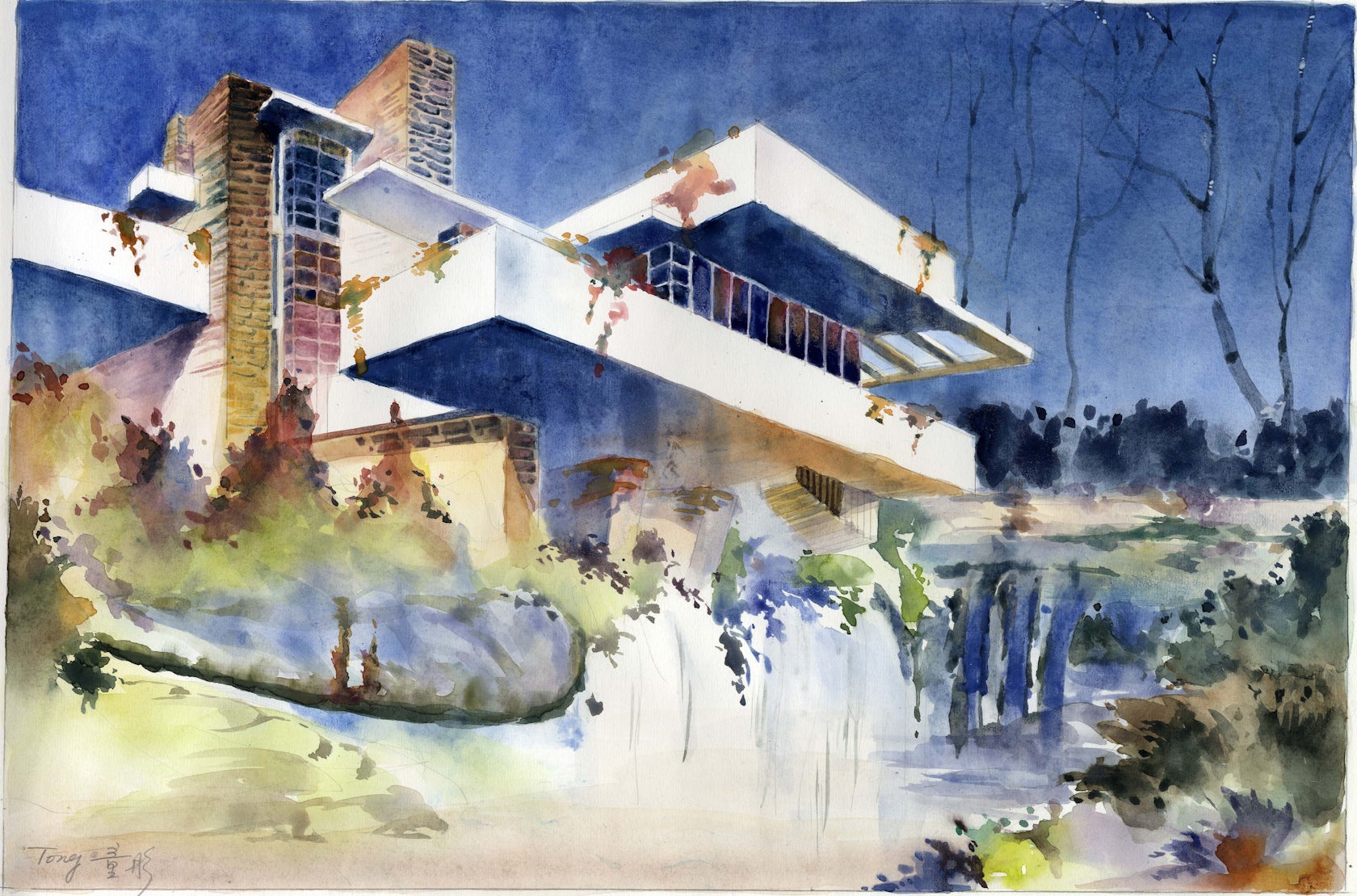 Watercolor rendering - Architizer