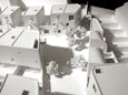 View of Square in Model - © Peter Barber Architects